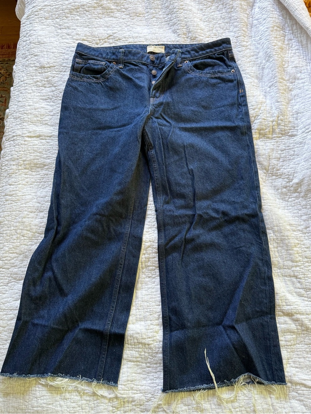 Free People Low Rise Boyfriend Jeans